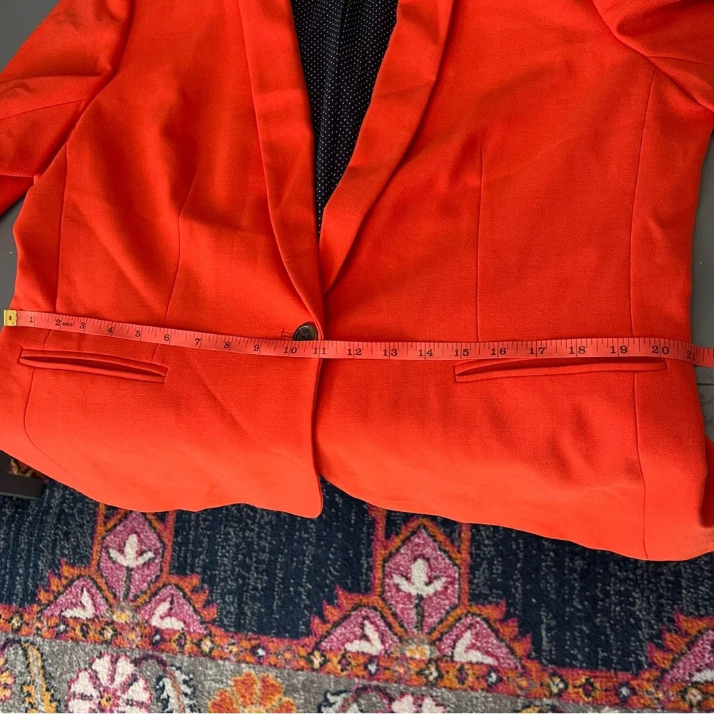 J.Crew Red Wool Blend Blazer Jacket